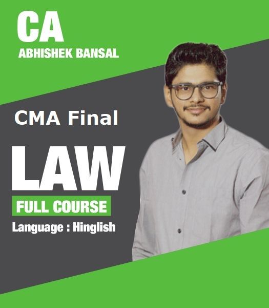 Picture of CMA Final Law, Full Course by CA Abhishek Bansal (Hindi + English)