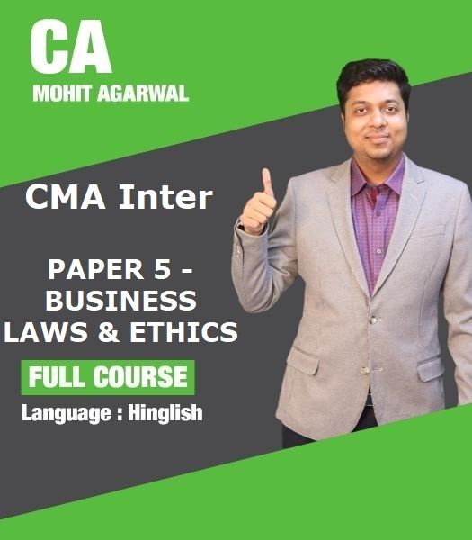 Picture of CMA INTER (NEW) - PAPER 5 - BUSINESS LAWS & ETHICS - FOR LAPTOP/DESKTOP (WINDOWS ONLY) by CA Mohit Agarwal