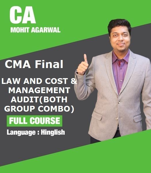 Picture of CMA FINAL - LAW AND COST & MANAGEMENT AUDIT(BOTH GROUP COMBO) FOR LAPTOP/DESKTOP (WINDOWS ONLY) by CA Mohit Agarwal 