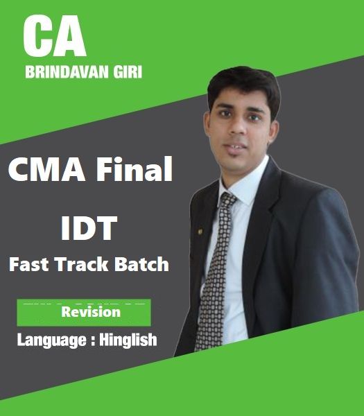 Picture of CMA Final IDT (Fast Track) by CA Brindavan Giri (Hindi + English)