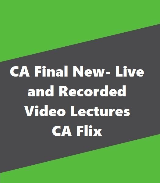 Picture of CA Final New- Live and Recorded Video Lectures-CA Flix