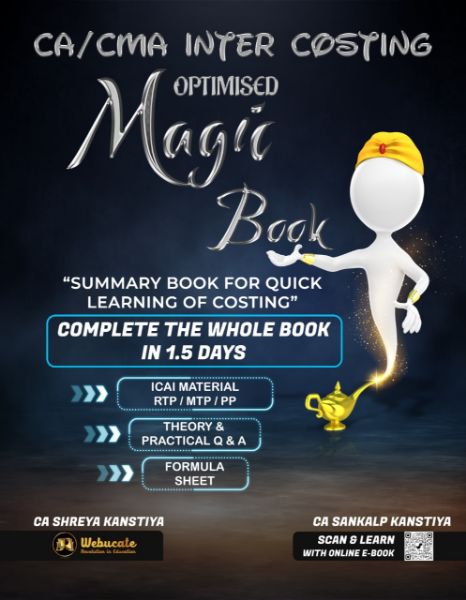 Picture of Book - Magic Summary Book For CA Inter CMA Students By CA Sankalp Kanstiya
