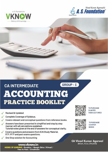 Picture of Book CA Inter Accounting Practice Booklet by CA Vinod Kumar Agarwal 