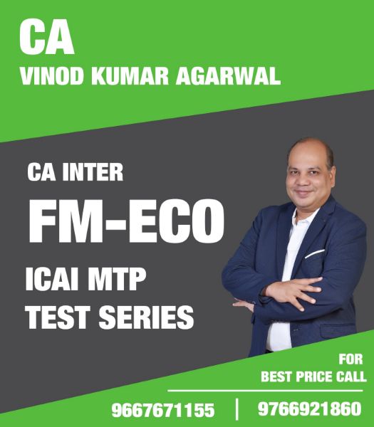 Picture of Test Series for CA Inter FM Eco - ICAI MTP