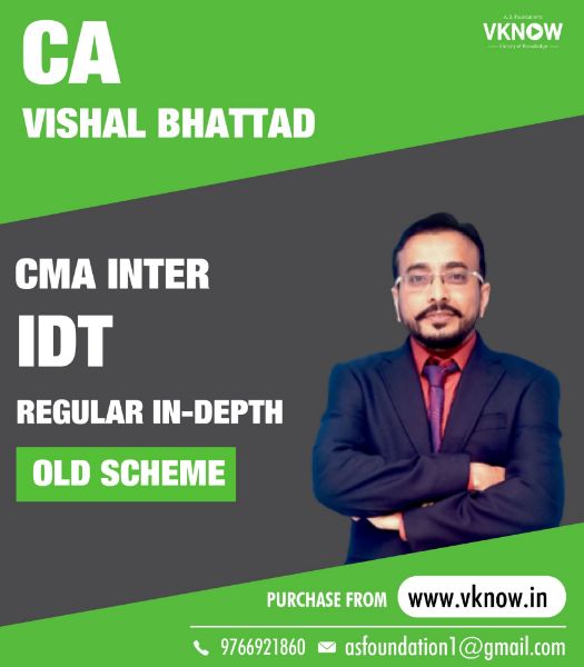 Picture of Old Scheme CMA Inter Indirect Taxation Regular In-Depth Batch by CA Vishal Bhattad