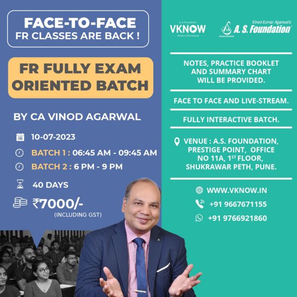 Picture of CA Final FR - Fully Exam Oriented Batch by CA Vinod Kumar Agarwal 