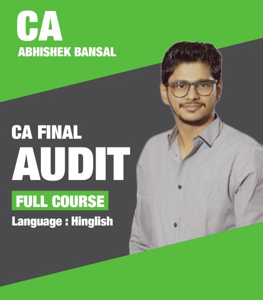 Picture of CA Final Audit - Regular Batch - May 2024 & Nov 2024 by CA Abhishek Bansal (Hindi + English)