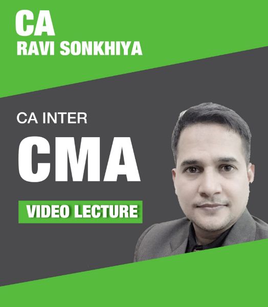 Picture of CA Inter Cost and Management Accounting Video Lectures by CA Ravi Sonkhiya (Google Drive with Hard Copy Books )As per the New Syllabus of ICAI
