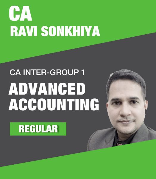 Picture of CA INTER GROUP 1 Advanced Accounting REGULAR BATCH (PEN DRIVE with Hard Copy Books ) As per the New Syllabus of ICAI