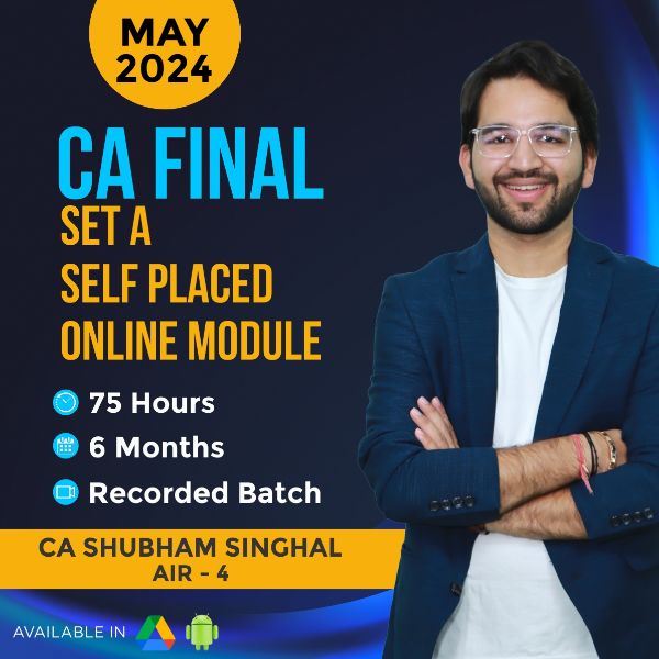Picture of CA FINAL SET A SPOM – May’24 and Nov’24