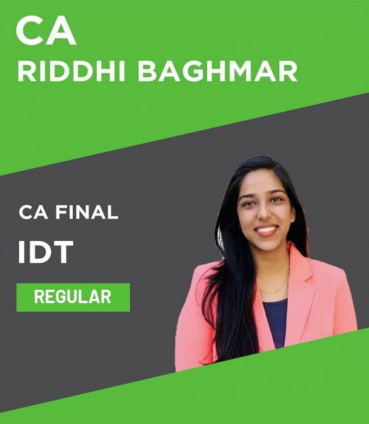 Picture of CA Final IDT _  Batch "SAFAL" By CA Riddhi Baghmar (Hindi + English)