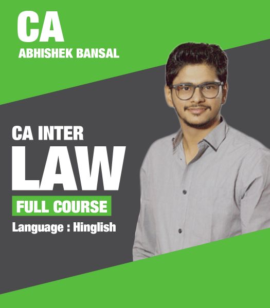 Picture of CA Inter Law, Full Course by CA Abhishek Bansal (Hindi + English)