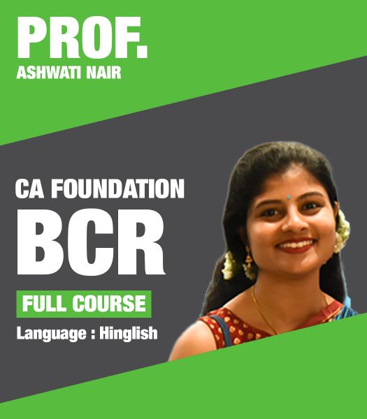 Picture of BCR, Full Course by Prof. Ashwati Nair (Hindi + English)