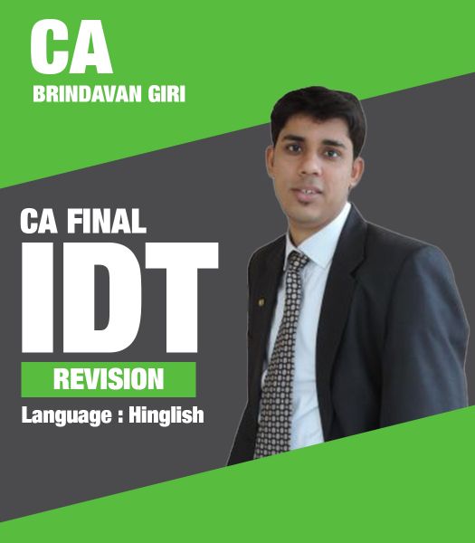 Picture of CA Final IDT, Revision by CA Brindavan Giri (Hindi + English)