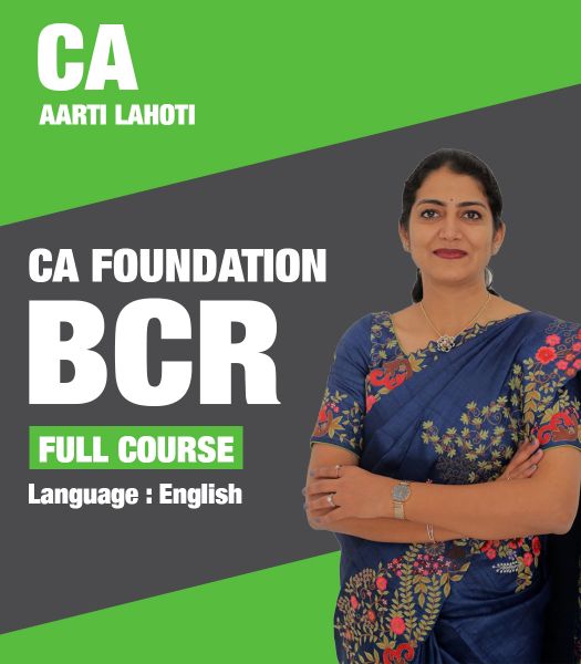 Picture of CA Foundation BCR, Full Course by CA Aarti Lahoti (English)