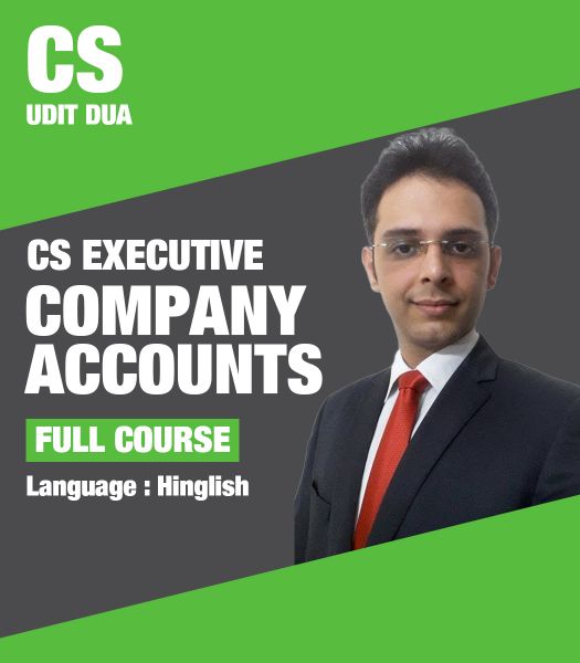 Picture of Company Accounts, Full Course by CS Udit Dua (Hindi + English)