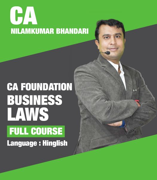 Picture of Business Laws, Full Course by CA Nilamkumar Bhandari (Hindi + English)