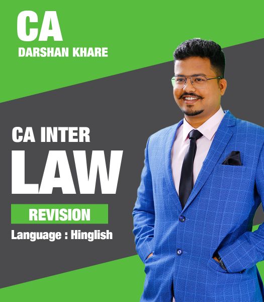 Picture of CA Inter Law, Revision by CA Darshan Khare (Hindi + English)