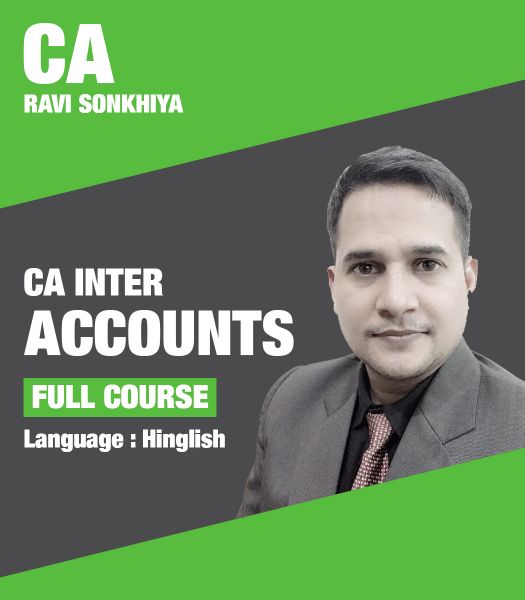 Picture of CA INTER GROUP 1 ACCOUNTING REGULAR BATCH (Download with Hard Copy Books ) by CA Ravi Sonkhiya
