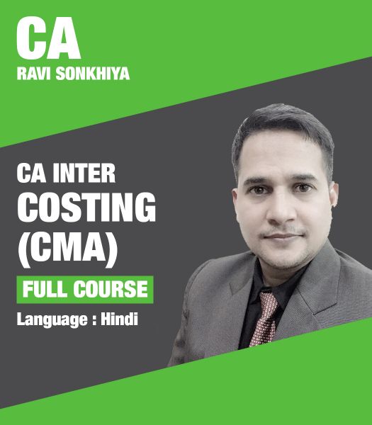 Picture of CA Inter Costing Video Lectures by CA Ravi Sonkhiya (Google Drive with Hard Copy Books )