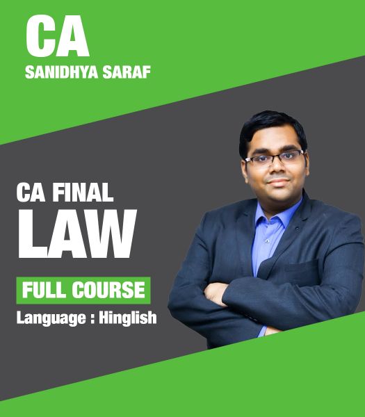 Picture of CA Final Law, Full Course by CA Sanidhya Saraf (Hindi + English)