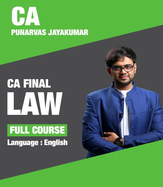Picture of CA FINAL Law, Full Course by CA Punarvas Jayakumar (English)