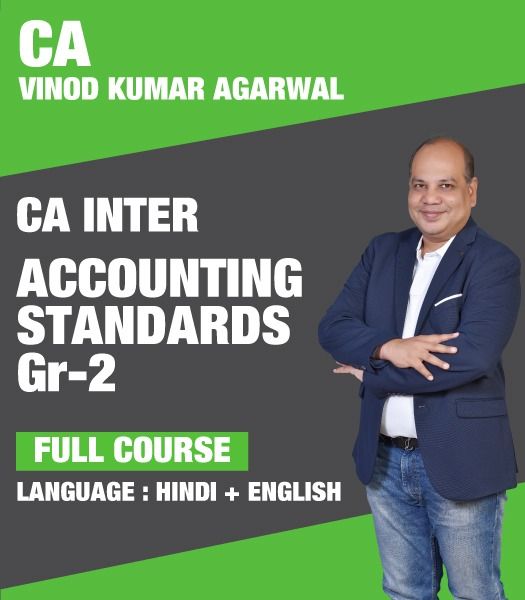 Picture of CA Inter Accounting Standards  Group 2, Full Course by CA Vinod Kumar Agarwal (Hindi + English)