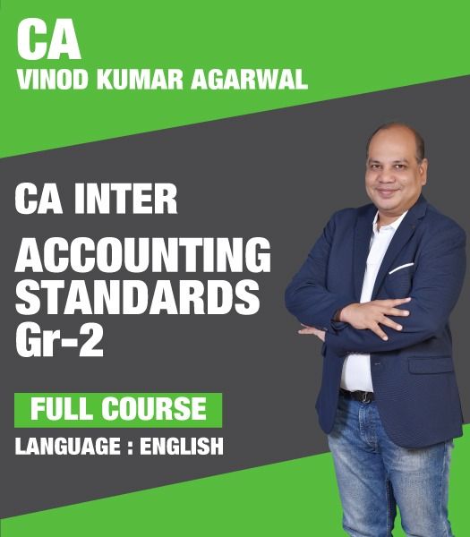 Picture of CA Inter Accounting Standards  Group 2, Full Course by CA Vinod Kumar Agarwal (English) 