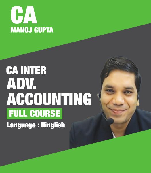Picture of Adv Accounting, Full Course by CA Manoj Gupta (Hindi + English)