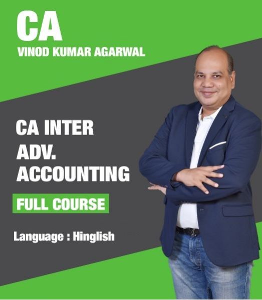 Picture of CA Inter Adv Accounting, Full Course by CA Vinod Kumar Agarwal Hindi + English)
