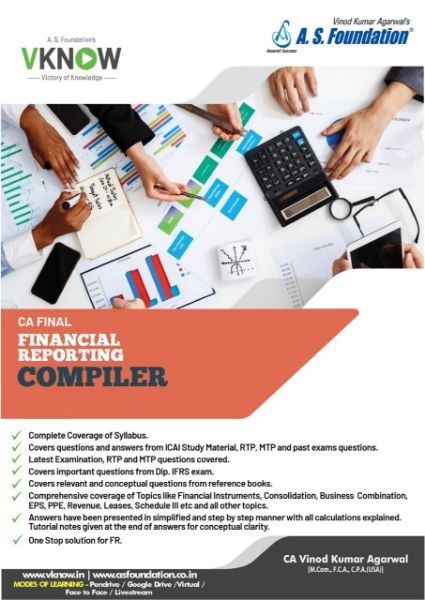 Picture of Book CA Final Financial Reporting Compiler By CA Vinod Kumar Agarwal 