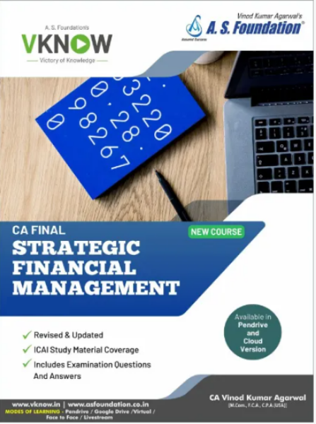 Picture of Book CA Final New Syllabus SFM Regular By CA Vinod Kumar Agarwal