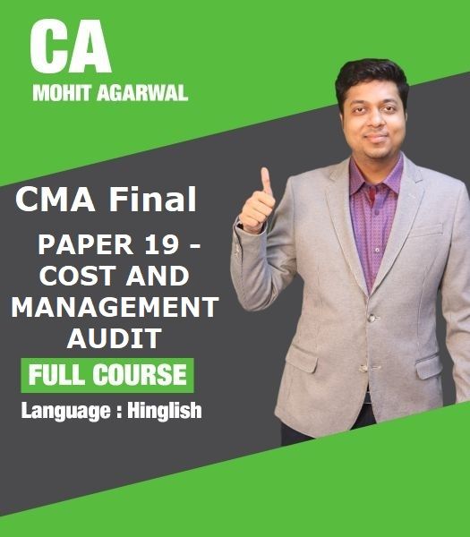 Picture of CMA FINAL PAPER 19 - COST AND MANAGEMENT AUDIT - FOR LAPTOP/DESKTOP (WINDOWS ONLY) by CA Mohit Agarwal 