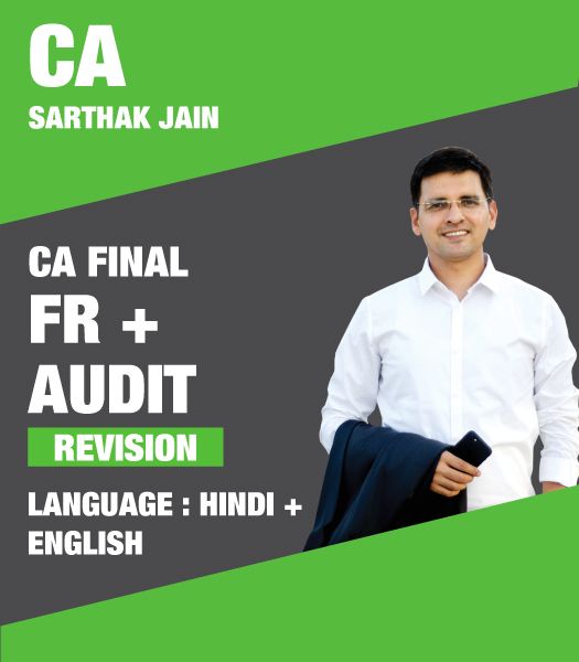 Picture of CA FINAL FR AND AUDIT REVISION COMBO by CA Sarthak Jain (Hindi + English) 