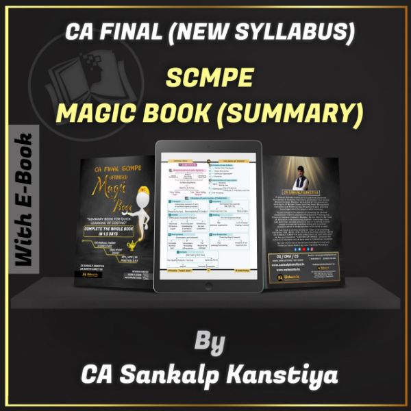 Picture of Book - SCMPE MAGIC BOOK - Magic Summary Book For CA Final Students By CA Sankalp Kanstiya