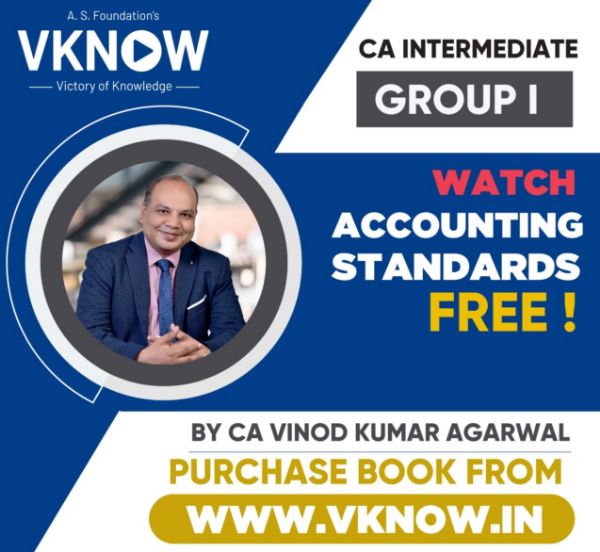 Picture of Free CA inter Accounting Standard Group 1 by CA Vinod Kumar Agarwal (Hindi + English)