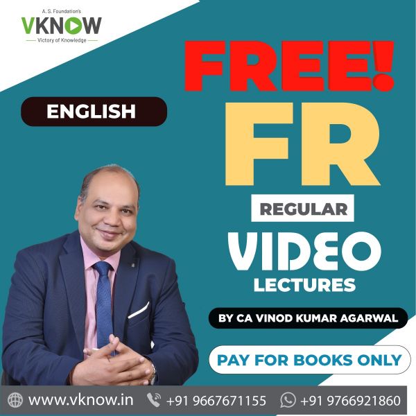 Picture of Book CA Final FR (Regular with Complimentary Video Lectures - English) by CA Vinod Kumar Agarwal