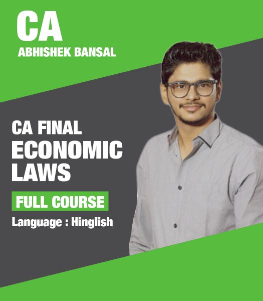 Picture of CA Final Economic Laws, Full Course by CA Abhishek Bansal (Hindi + English)