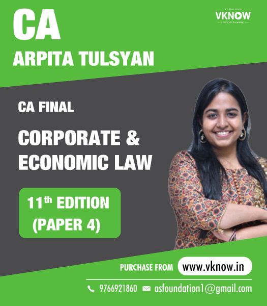 Picture of CA FINAL LAW BOOK – NOV 2023 – CORPORATE & ECONOMIC LAWS – 11th EDITION (PAPER 4) by  CA  Arpita Tulsyan
