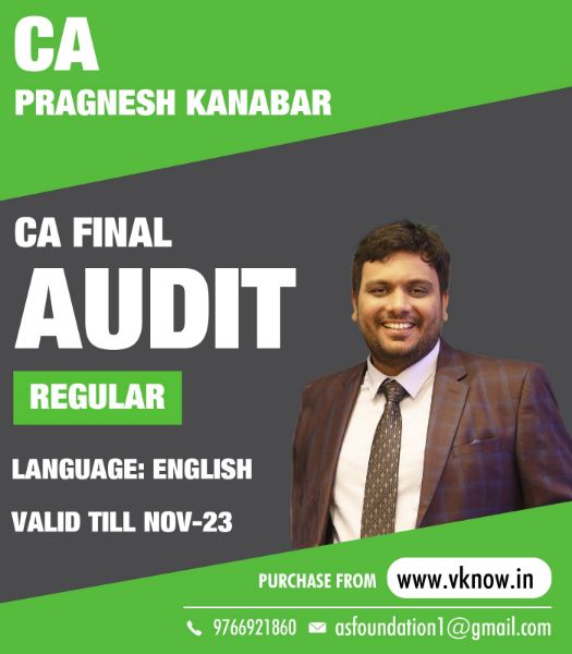 Picture of CA Final Audit - Regular - by CA Pragnesh Kanabar (English)-Nov23