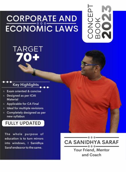 Picture of CA Final Corporate And Economic Law Concept Book (Coloured) By CA Sanidhya Saraf
