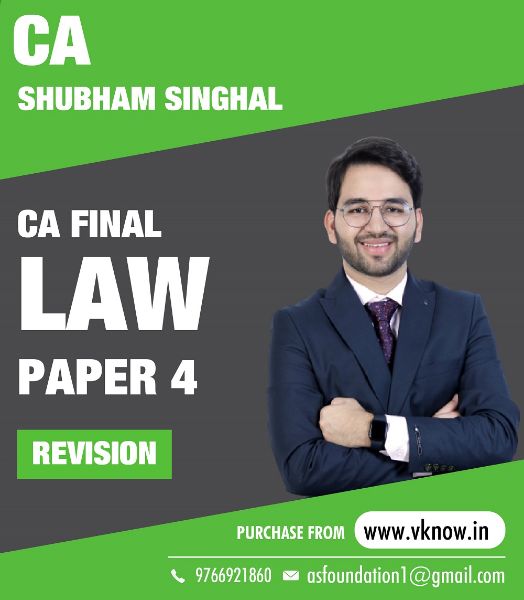 Picture of CA Final Law Paper 4 May/Nov 23 Fast Track CA Shubham Singhal