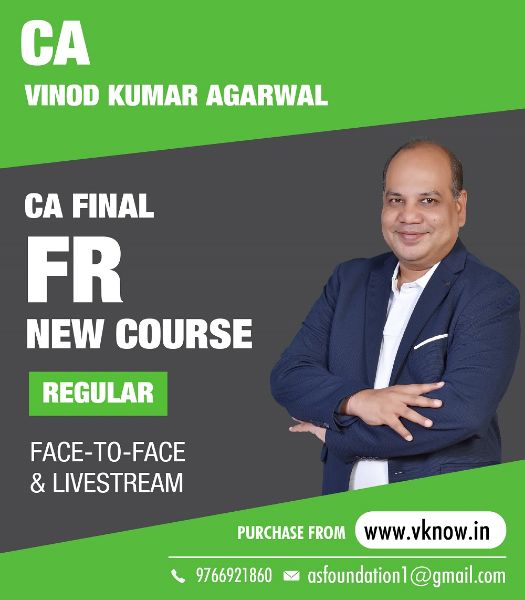 Picture of CA Final FR Regular (New Syllabus) by CA Vinod Kumar Agarwal  (English)