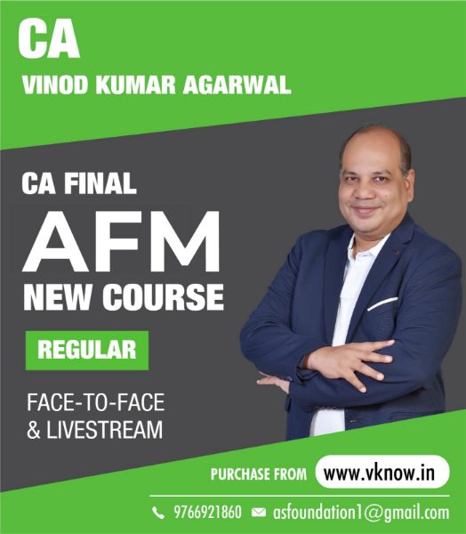 Picture of CA Final AFM Regular (New Syllabus) by CA Vinod Kumar Agarwal  (English)