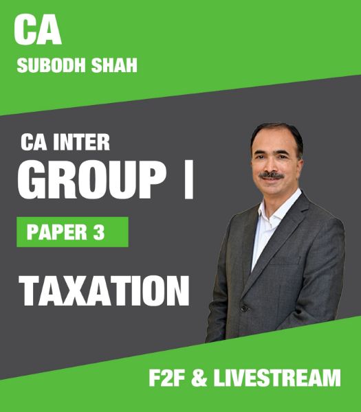Picture of CA Inter Taxation - F2F at Pune  & Live @ Home Batch by CA Subodh Shah