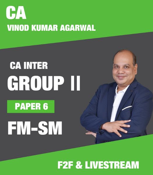 Picture of CA Inter Financial Management and Strategic Management - F2F at Pune  & Live @ Home Batch by CA Vinod Kumar Agarwal