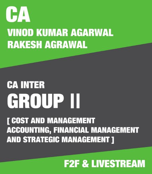 Picture of  CA Inter Gr-II F2F and livestream Cost and Management Accounting and FM & SM