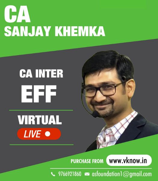 Picture of CA Intermediate EFF Virtual Live Classes by CA Sanjay Khemka (Hindi + English)