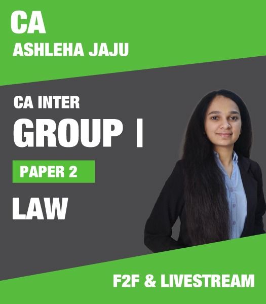 Picture of CA Inter Corporate and Other Laws - F2F at Pune  & Live @ Home Batch by CA Ashlesha Jaju