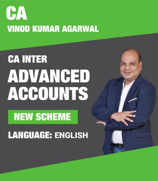 CA Inter Advanced Accounts Regular English New Scheme  By CA Vinod Kumar Agarwal. 